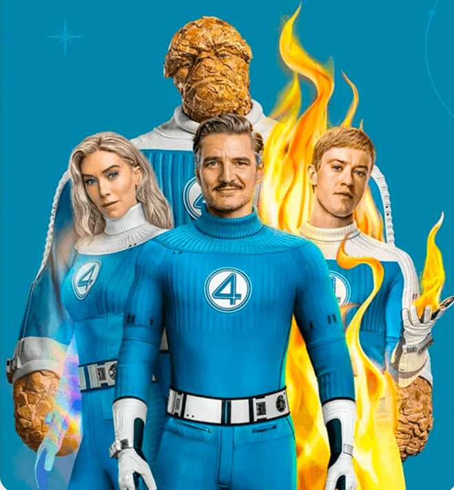Official poster for The Fantastic Four: First Steps